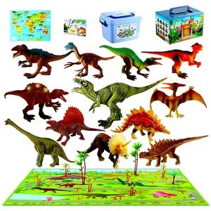 MEIGO Dinosaur Toys  Toddlers 7’’ Educational Realistic Dinosaur Figures Playset